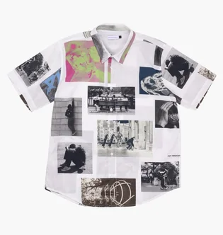 Сорочка чоловіча Pop Trading Company Hugo Snelooper White POPSS23_03-006