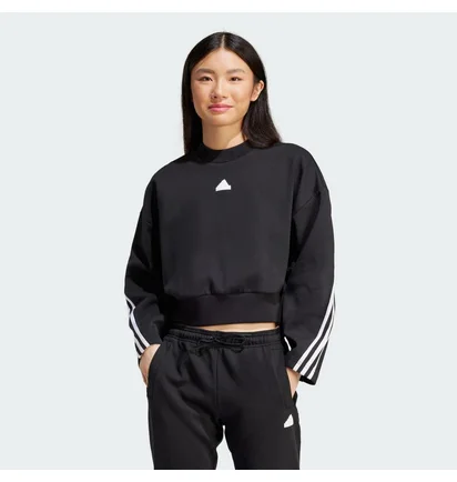 Світшот жіночий Adidas Future Icons 3-Stripes Sportswear Black IP1549