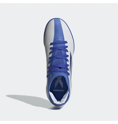 Сороконіжки дитячі Adidas X Speedflow.3 Turf Shoes White/Blue Gw7514