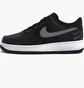 Кросівки чоловічі Nike Air Force 1 Low Se Mini Swoosh Casual Shoes Black Fd0666-001