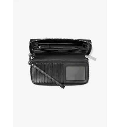 Гаманець жіночий Michael Kors Jet Set Travel Large Signature Logo Continental Wallet Black 35H8STVT3B-BLACK-101343