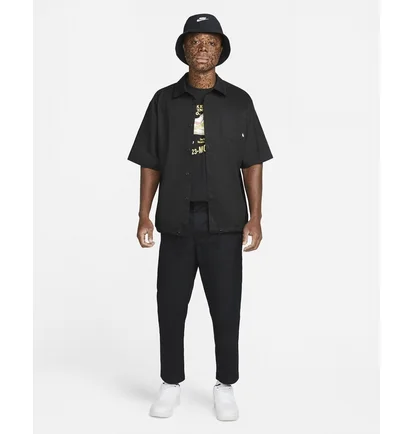 Сорочка чоловіча Nike Club Btn Dwn Wvn Ss Top Black DX0898-010