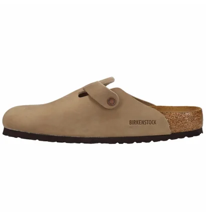 Тапочки мужские BIRKENSTOCK Boston Soft Footbed Oiled Leather Clogs Brown 1018147