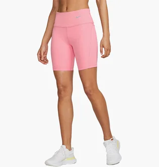 Шорты женские Nike Mid-Rise Ribbed Panel Running Pink DX2951-611