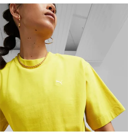 Футболка женская Puma Yona Sunp Mock Neck Tee Yellow 537977-41