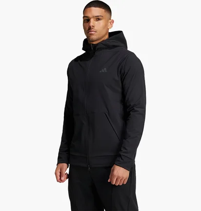 Толстовка мужская Adidas Designed For Training Cold.Rdy Full-Zip Black IN5607