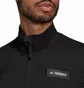 Кофта мужская Adidas Terrex Hike Half Zip Long Sleeve Fleece Top Black HH9252