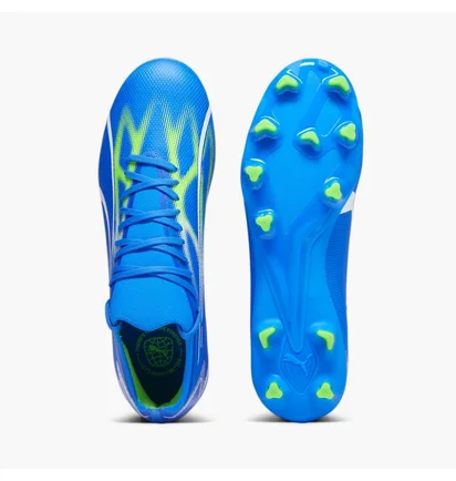 Бутсы унисекс Puma Ultra Match Fg/Ag Blue 107347-03