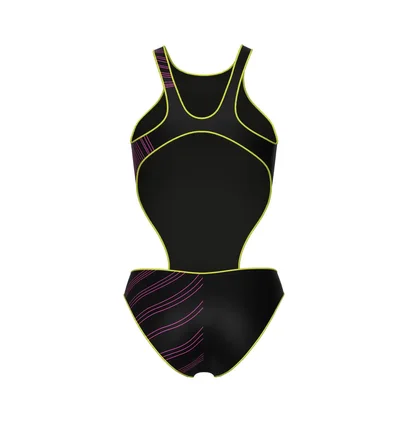 Купальник женский Arena One Stream Swimsuit Black 008953-560