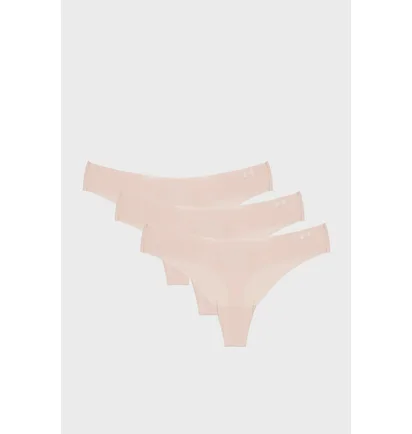 Трусики женские Under Armour Pure Stretch Ns Thong Beige (3 шт) 1383893-475