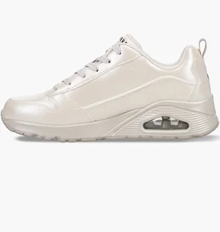 Кросівки жіночі Skechers Uno Galactic Metallic Lace Up Sneakers Beige 177104-OFWT