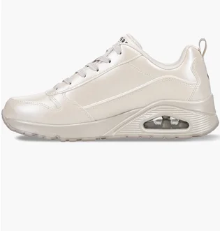 Кроссовки женские Skechers Uno Galactic Metallic Lace Up Sneakers Beige 177104-OFWT