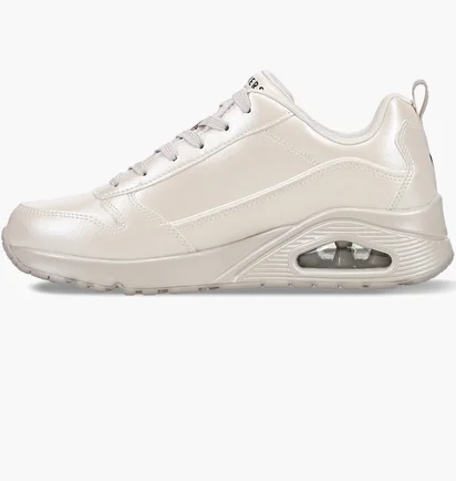 Кросівки жіночі Skechers Uno Galactic Metallic Lace Up Sneakers Beige 177104-OFWT