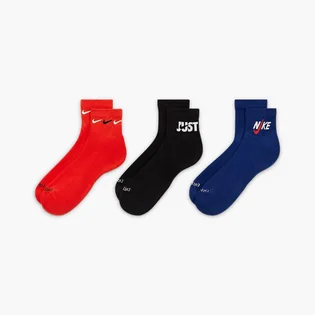Носки унисекс Nike Everyday Plus Cush Ankle Multi (3 пары) DH3827-905