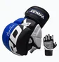 Рукавиці унісекс RDX Grappling Gloves Rex T6 Plus Blue/Black GGR-T6U