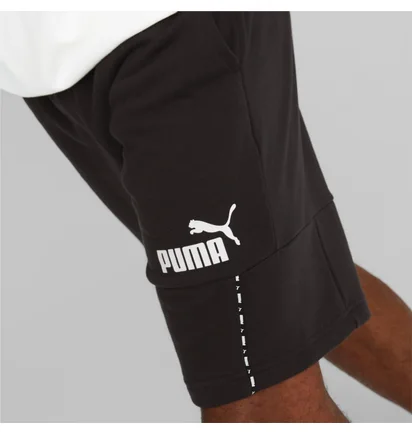 Шорты мужские Puma Essentials Block Tape Black 673344-01