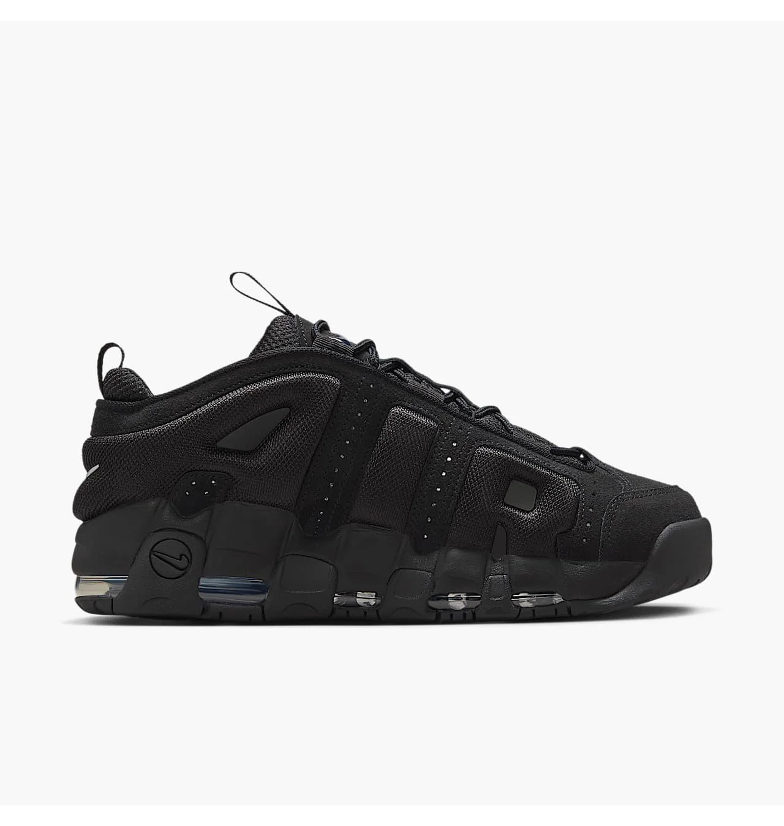 シューズ(男性用) NIKE AIR MORE UPTEMPO BLACK ᐉ Кросівки чоловічі Nike Air More Uptempo Low Black Cat Black