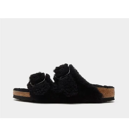 Сандалі жіночі Birkenstock Arizona Teddy Shearling Womens Black 1023105