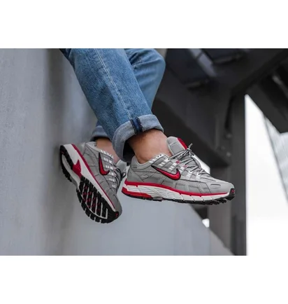 Кроссовки мужские Nike P-6000 Flat Silver/Red Cd6404-001