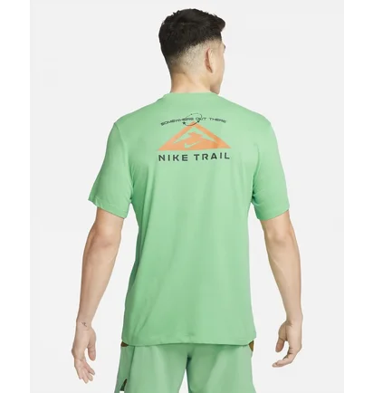 Футболка мужская Nike Trail Dri-Fit Running T-Shirt Turquoise FD0120-363