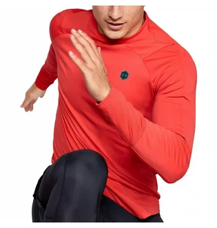 Лонгслив мужской Under Armour Coldgear Rush Mock Long Sleeve Training Top Red 1348052-646