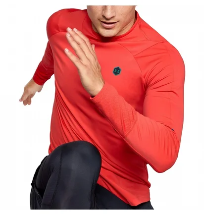 Лонгслив мужской Under Armour Coldgear Rush Mock Long Sleeve Training Top Red 1348052-646