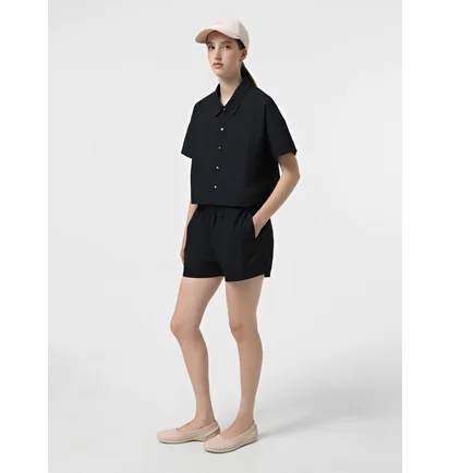 Шорты женские Converse Womens Woven Short Black 10027905-001