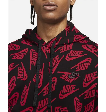 Худи мужское Nike Sportswear Sport Essentials+ Black/Red DD4847-657