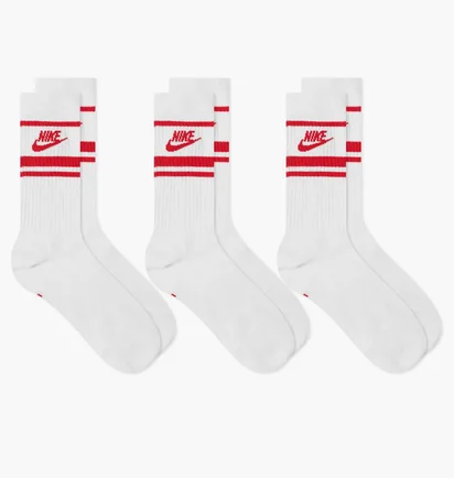 Носки унисекс Nike U Nk Nsw Everyday Essential Cr White (3 пары) DX5089-102