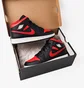 Кроссовки детские Air Jordan 1 Mid Gs Black/Red DQ8423-060