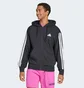 Толстовка мужская Adidas Essentials 3-Stripes French Terry Black JD1877
