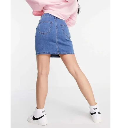 Спідниця жіноча DTT Petite Clara High Waisted Blue 11791245
