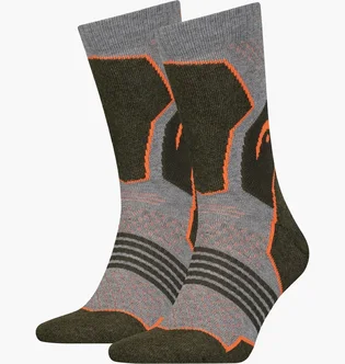 Носки HEAD Hiking Crew Grey (2 пары) 701219910-001