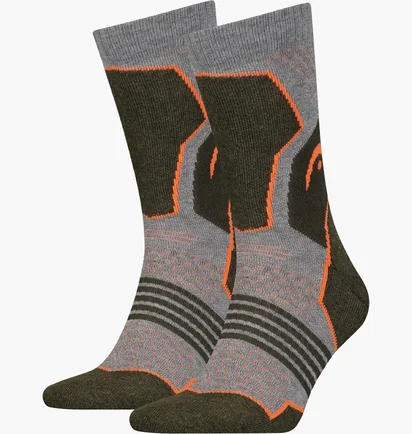 Шкарпетки HEAD Hiking Crew Grey (2 пари) 701219910-001
