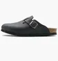 Тапочки унисекс BIRKENSTOCK Boston Black Oiled Leather Shoes Black 59461