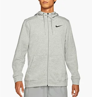 Толстовка чоловіча Nike Dry Men's Dri-FIT Hooded Fitness Full-Zip Grey CZ6376-063