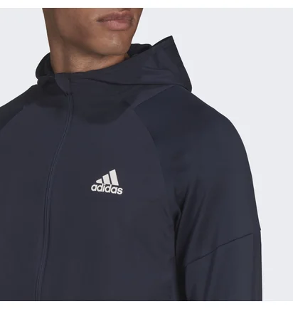 Худи мужское Adidas Training Full-Zip Hoodie Blue Hc4252