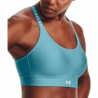 Топ женский Under Armour Infinity Mid Covered Sports Bra Light Blue 1363353-433