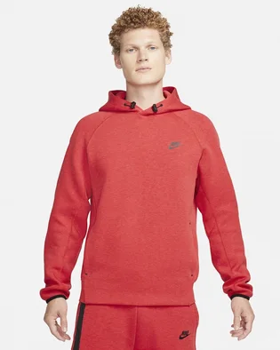 Худи мужское Nike Hoodie Pullover Sportswear Tech Fleece Orange FB8016-672