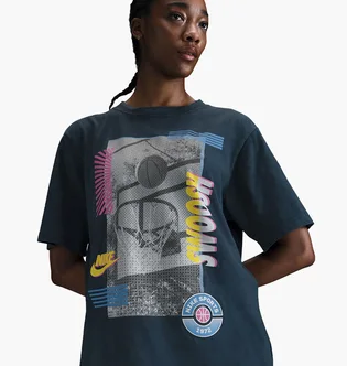 Футболка женская Nike W Nk Ss Tee Oc Bb Sp25 Blue HJ3634-478