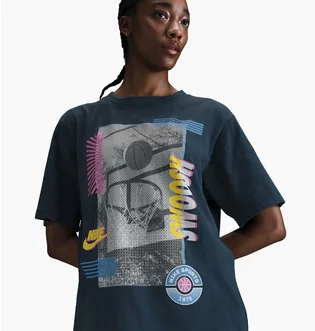 Футболка женская Nike W Nk Ss Tee Oc Bb Sp25 Blue HJ3634-478