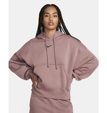 Худи женское Nike Sportswear Phoenix Fleece Over-Oversized Pullover Hoodie Bordo DQ5858-208