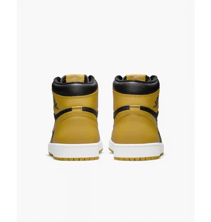 Кроссовки мужские Air Jordan 1 Retro High Og Black/Yellow 555088-701