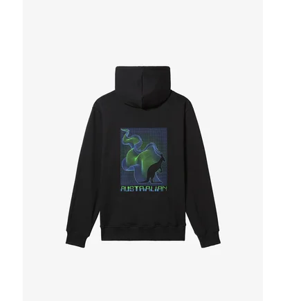 Худи мужское AUSTRALIAN Zoom Hoodie Fleece Black HCUFE0060-003