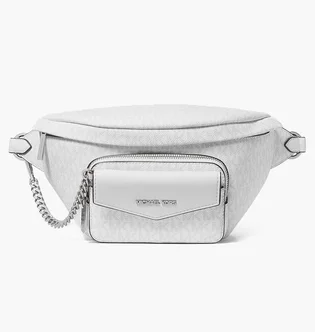 Сумка женская Michael Kors Maisie Large Logo Jacquard 2-In-1 Sling Pack White 35S4S5MN9I-OPTIC-WHITE-94722