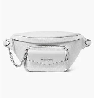 Сумка женская Michael Kors Maisie Large Logo Jacquard 2-In-1 Sling Pack White 35S4S5MN9I-OPTIC-WHITE-94722