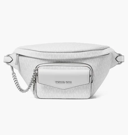 Сумка женская Michael Kors Maisie Large Logo Jacquard 2-In-1 Sling Pack White 35S4S5MN9I-OPTIC-WHITE-94722