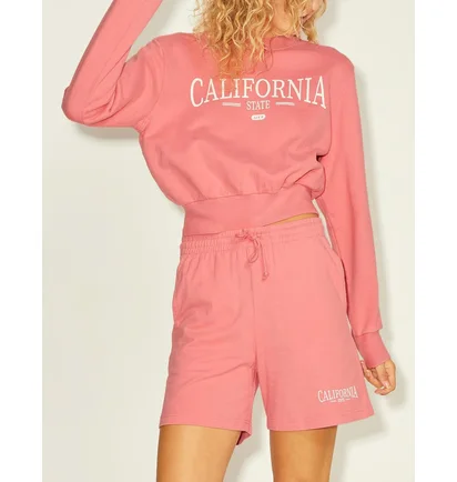 Світшот жіночий JJXX Jxbella Ls Relaxed Vint Sweat Sn Pink 12200366-TEA-ROSE
