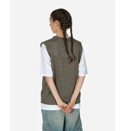 Жилетка унисекс Stussy Loose Knit Linen Vest Grey 117234-1015