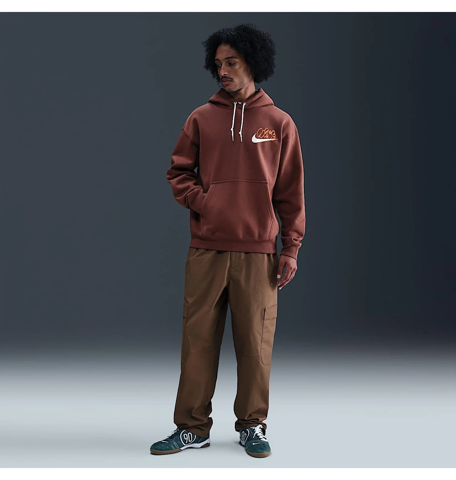 ᐉ Худи мужское Nike Solo Swoosh Brown IH4293-218 - купить в